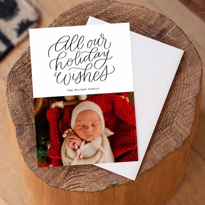 A look at 2022 personalized christmas and holiday cards from Mpix with room for your favorite photos from the year.