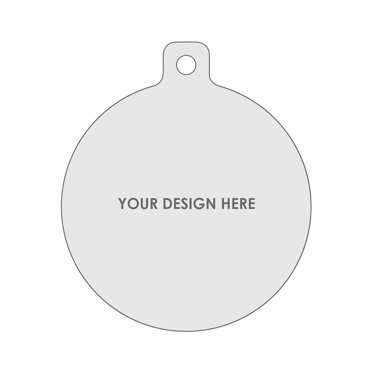 Christmas Ball Shaped Ornament Template