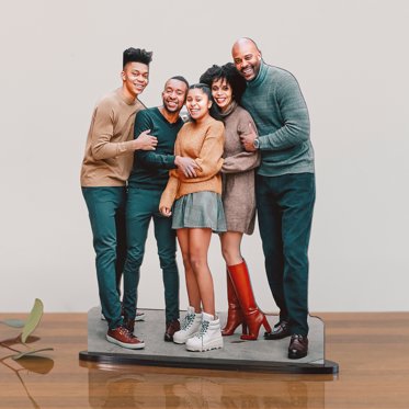 Mpix Photo Statuette Cut Out With A Family Photo