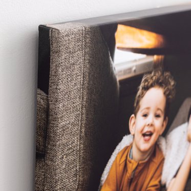 An up close view of the premium smooth matte finish provided by our canvas for your images