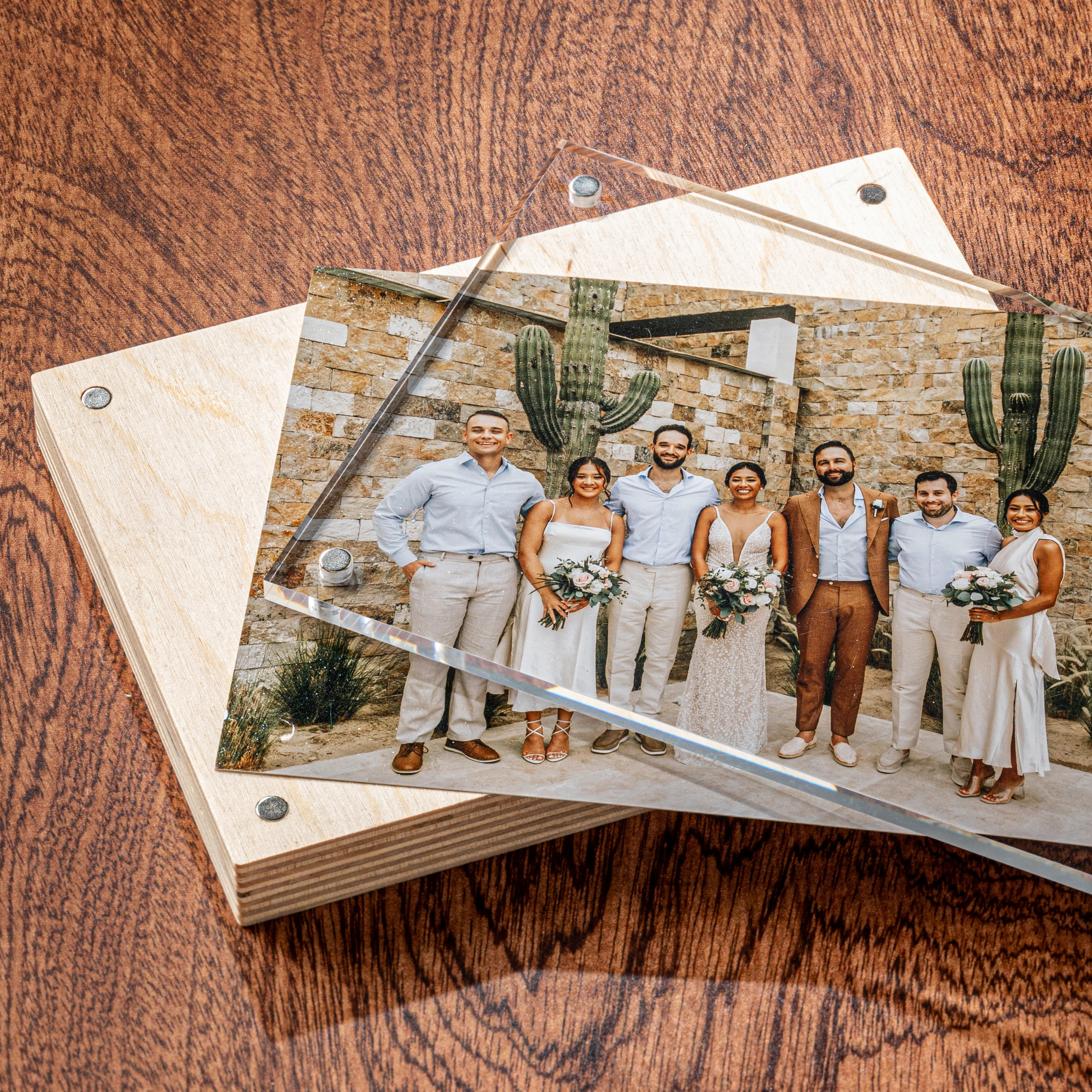 Freestanding Birch Wood Photo Blocks | Mpix