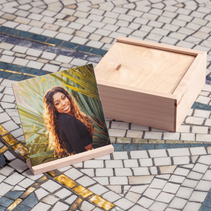 Premium Wooden Box for Photo Album 