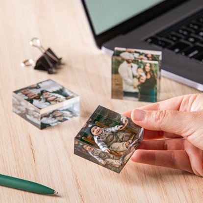 mini acrylic photo blocks
