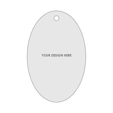 Oval Shaped Ornament Template