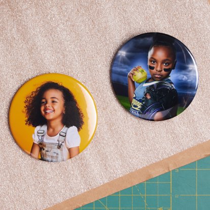 Personalized Button Pins, Aesthetic Design