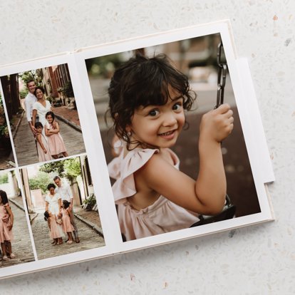 Premium Hardcover Photo Books from Mpix with family photos for Mother's Day.