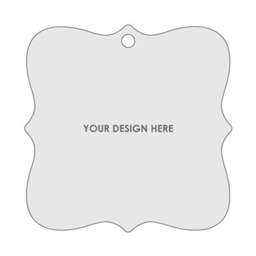 Square Ornate Shaped Ornament Template