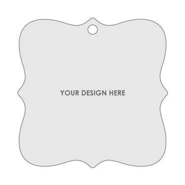 Square Ornate Shaped Ornament Template