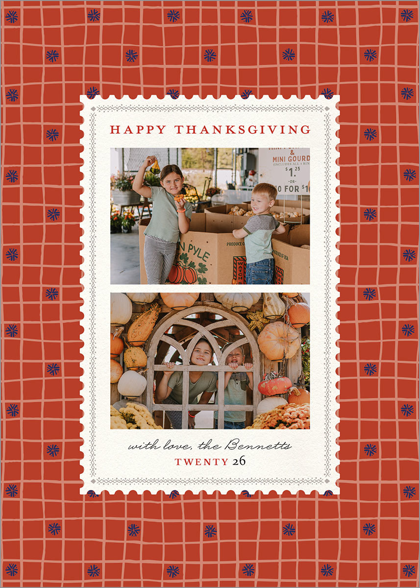 Snowflake Grid Thanksgiving | Thanksgiving Cards | Mpix